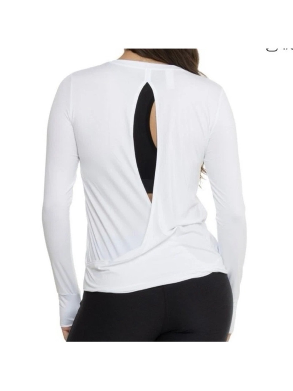 Spanx Butter Soft Wrap Back T-Shirt white size Large - Picture 2 of 12